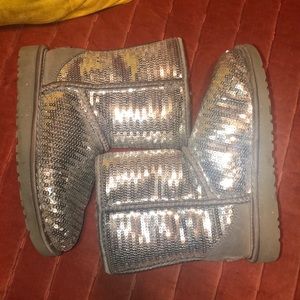 UGG Silver Sequins-girls